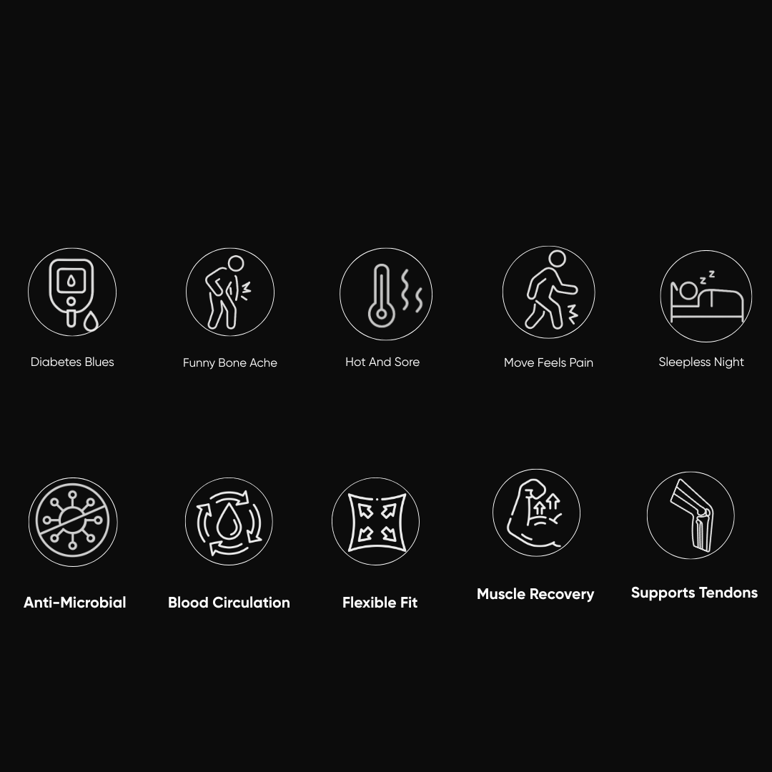 JointFlow Copper Coated Natural Pain Comfort Elbow Band