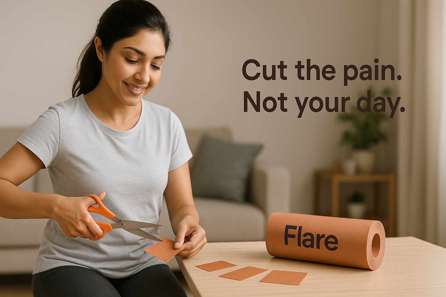 Flare Copper Coated Natural Pain Comfort Rolls