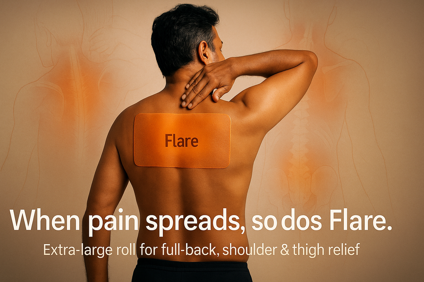 Flare Copper Coated Natural Pain Comfort Rolls