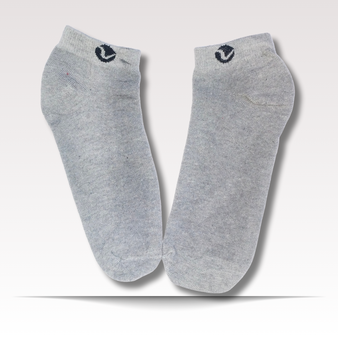 CuEase Copper Coated Natural Pain Comfort Socks - No Show |Angle |Regular