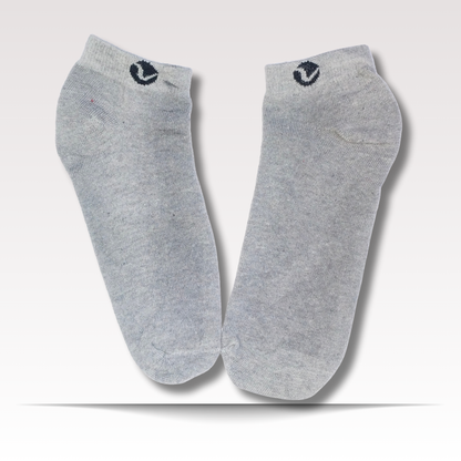 CuEase Copper Coated Natural Pain Comfort Socks - No Show |Angle |Regular