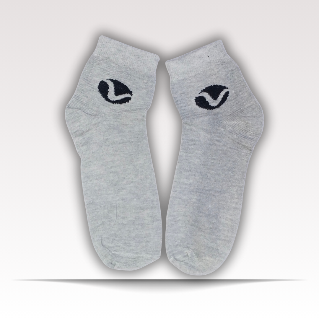 CuEase Copper Coated Natural Pain Comfort Socks - No Show |Angle |Regular
