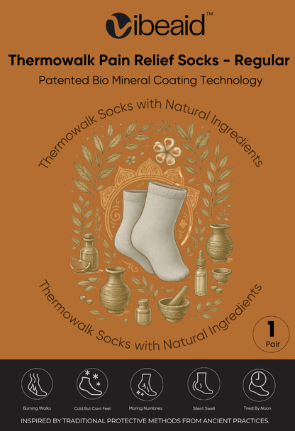 CuEase Copper Coated Natural Pain Comfort Socks - No Show |Angle |Regular