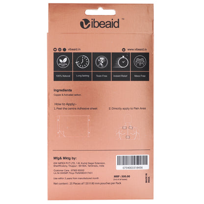 Blaze Copper Pain Comfort Patch | Natural Muscle & Joint Recovery