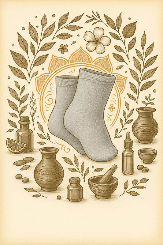 CuEase Copper Coated Natural Pain Comfort Socks - No Show |Angle |Regular